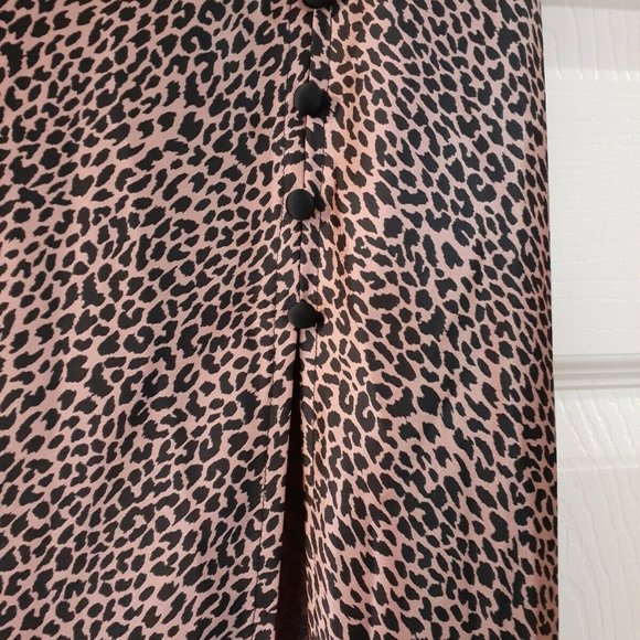 Victoria's Secret Side Button Slip Skirt LEOPARD - Picture 6 of 9